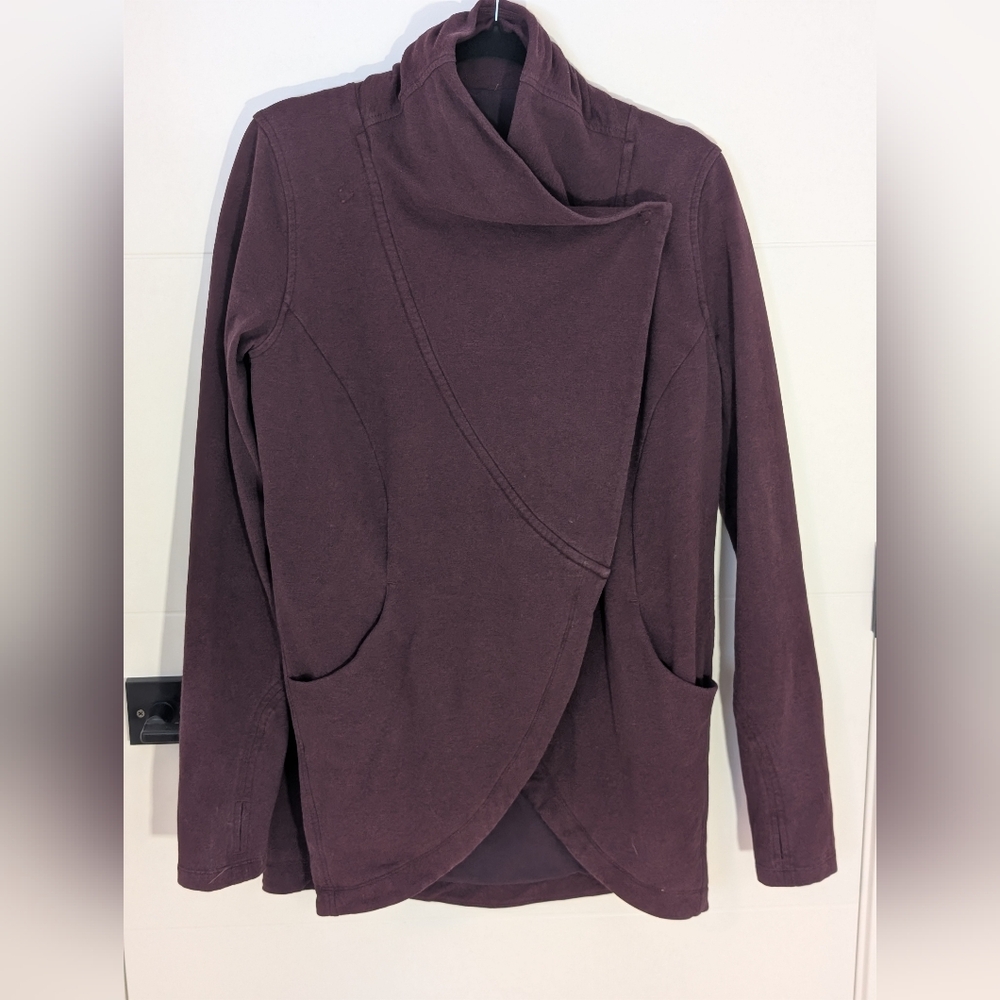 Lululemon Cocoon Wrap Sweater | Plum | Size 8